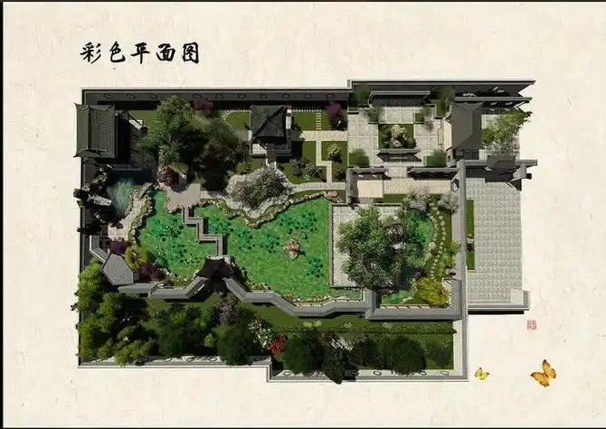 中式园林系列稿(中式园林设计案例)中式园林系列稿