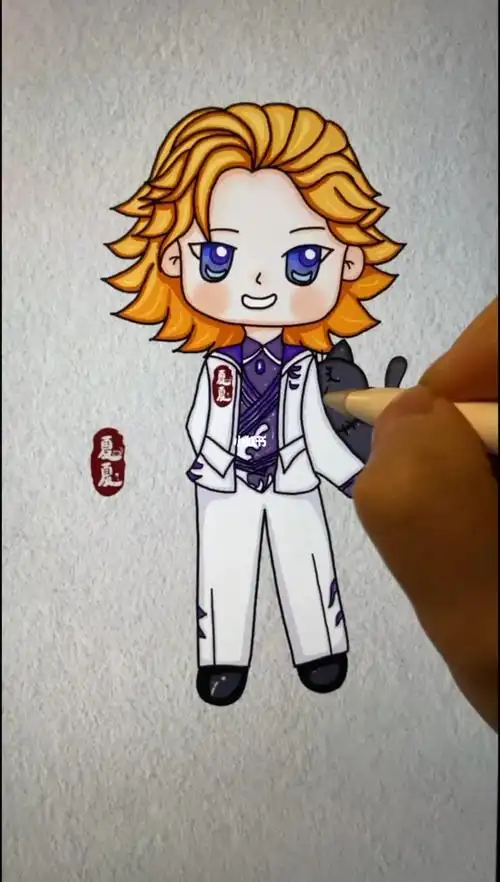 戴沐白简笔画斗罗大陆史莱克七怪之戴沐白