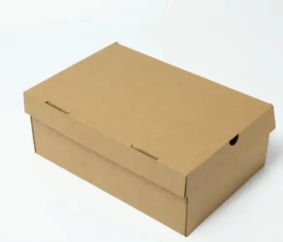 牛皮纸鞋盒纸盒折叠翻盖快递纸箱现货男女运动鞋子收纳包装盒鞋盒