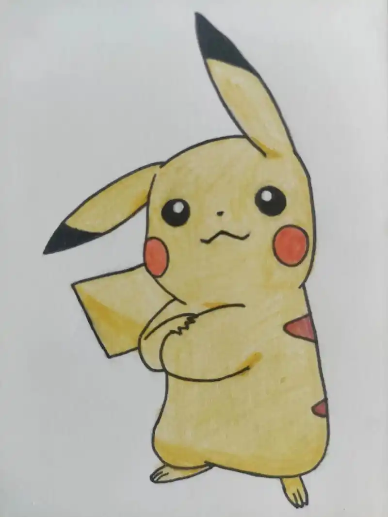 皮卡丘.#画画 #画渣日常 #日常瞎画 #皮卡丘 - 抖音