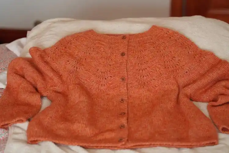 按图解第三个尺码织的,非常简单好织的花样适合新手后背片:105,右前片