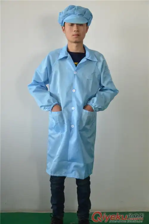 连体防静电服 防护工作服 防尘服 防化无尘服 喷漆服 -苏州如月电子