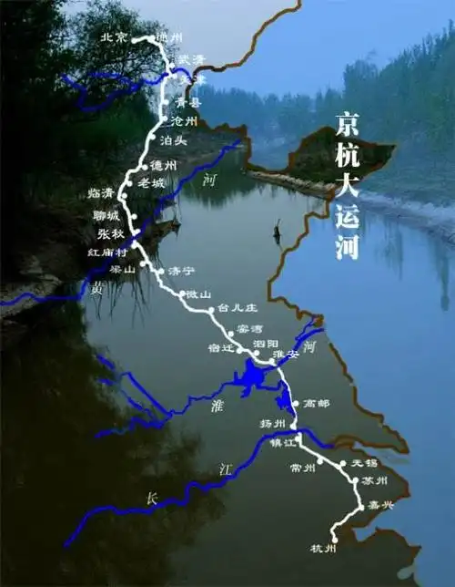 京杭大运河是如何穿过长江黄河的