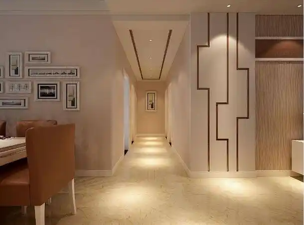 走廊过道又窄又长,合理设计,走廊也能任性美|精艺良木