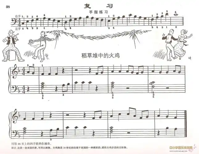 汤普森简易钢琴教程2――稻草堆中的火鸡