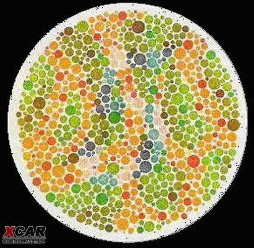 机动车驾驶人辨色力测试图