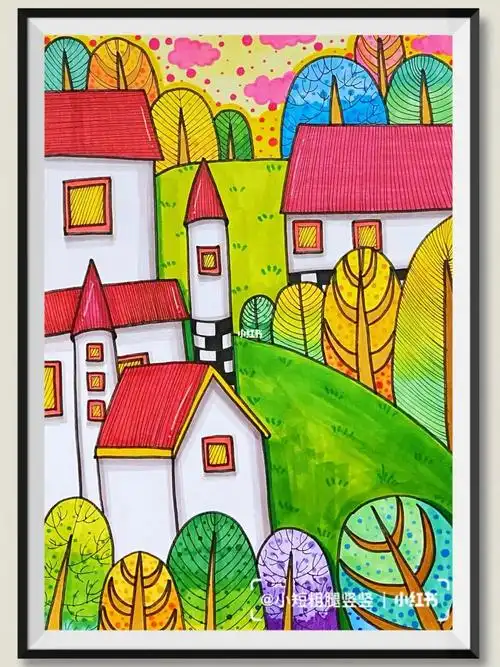 创意美术  #儿童创意美术  #少儿创意美术  #万物皆可画  #马克笔