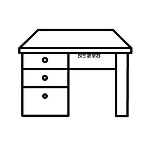 小桌子简笔画 小桌子简笔画图片大全