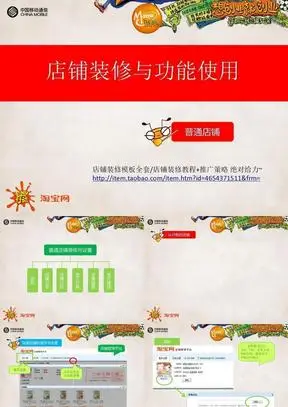 教程店铺装修合同模板京东店铺后台装修简述京东店铺装修详解ppt课件