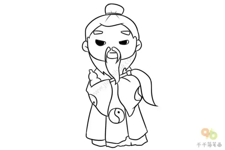 太上老君简笔画步骤图