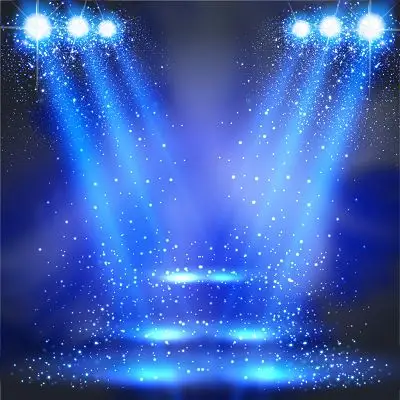 光束舞台灯光蓝色舞台灯光光效素材