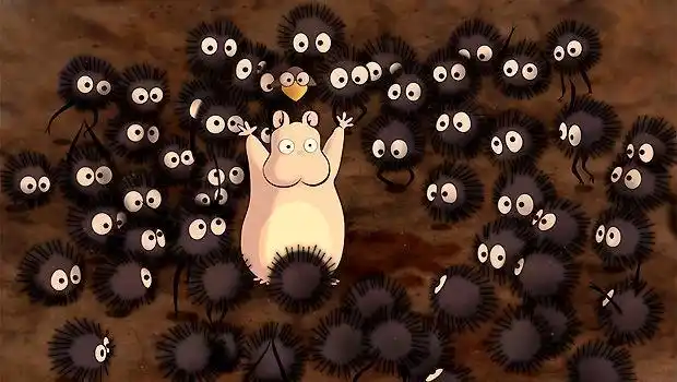 宫崎骏龙猫千与千寻totoro小挂件毛绒玩具黑炭煤球灰尘精灵公仔