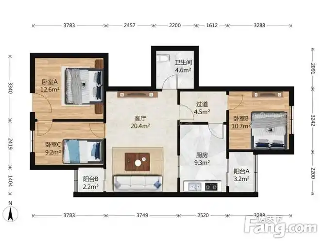 良乡苏庄一里2室1厅满五年