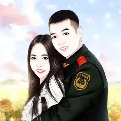 军人情侣头像