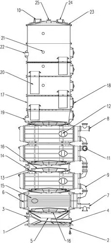 一种碱液用筛板式碳化塔
