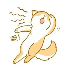 贱萌柴犬晕倒表情