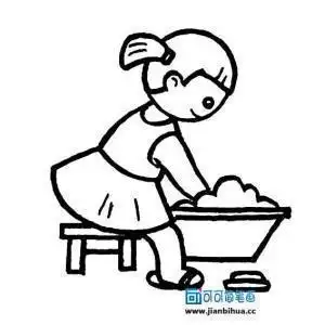 我能自己穿衣服简笔画