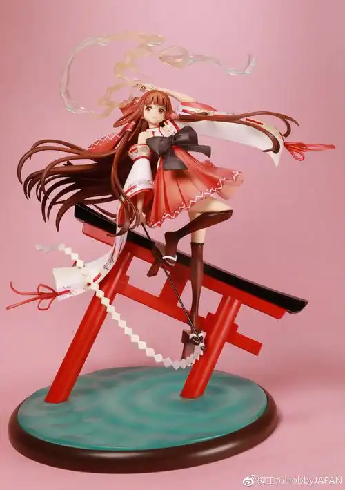 小编22酱的模玩评测博丽灵梦110涂装完成手办