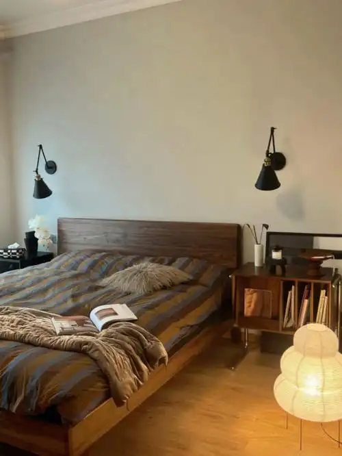 栗色复古调秋冬氛围卧室美翻78