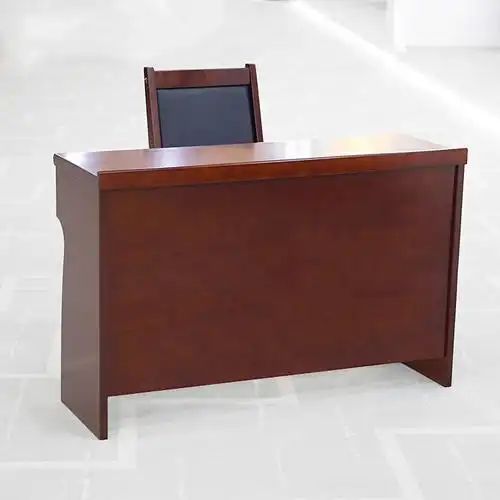 2米条桌长条会议桌双人学习课桌条形桌 弧脚条形桌