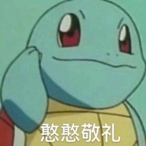 憨憨敬礼表情包图片-杰尼龟憨憨敬礼表情包大全_懒人图库