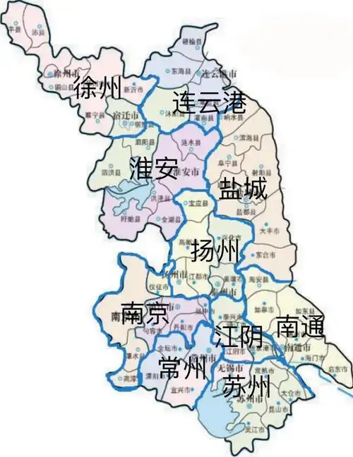 江苏省作为全国第二经济大省,截止2022年下辖13个地级市,江苏的面积
