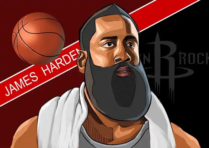 nba球星系列——最近画的哈登插画习作小合集