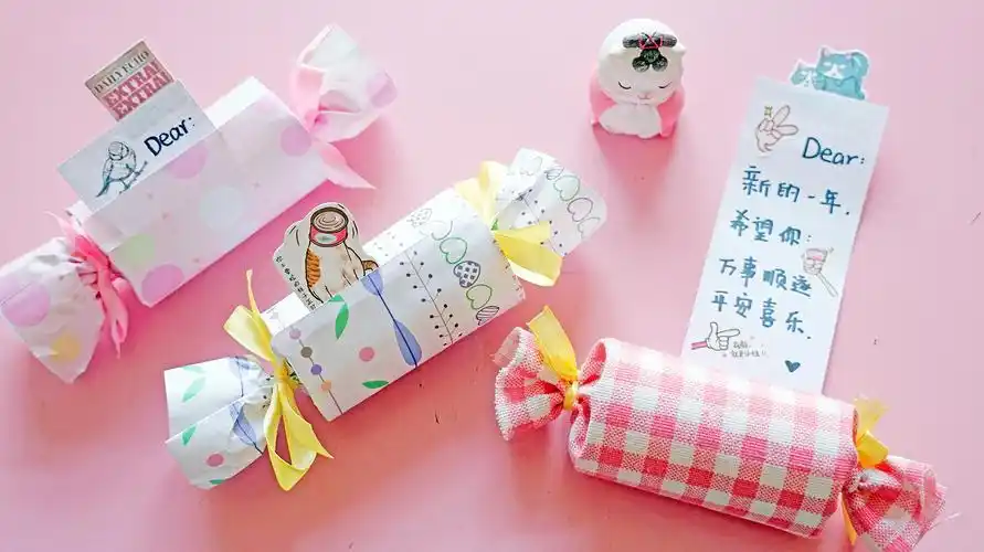 自制好玩的糖果抽拉小机关,可以当作礼物送朋友,步骤也简单!