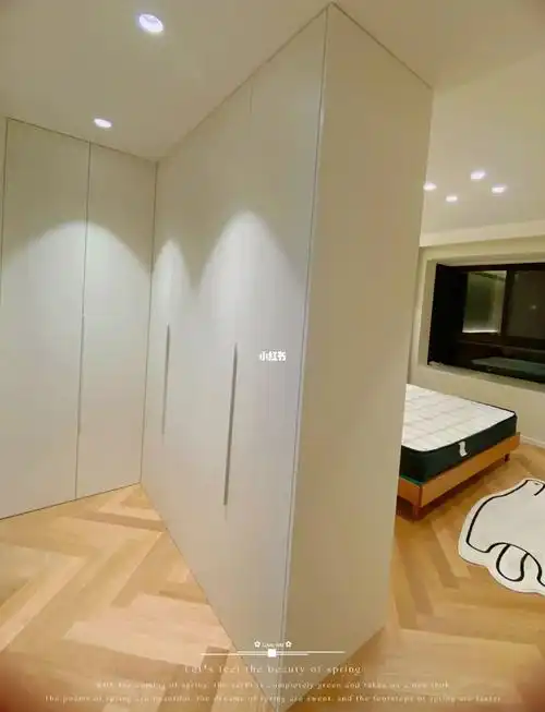 98设计这个衣柜就是因为不想卫生间的门对着床  这个l型转角衣柜