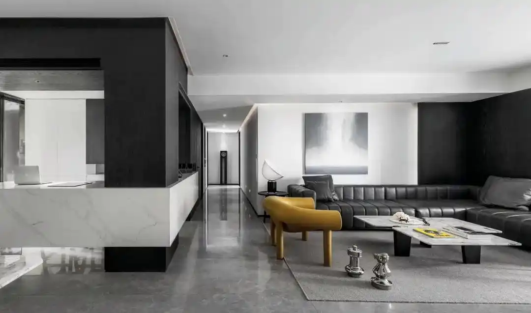 极简风格三室两厅两卫装修设计效果图 家装案例