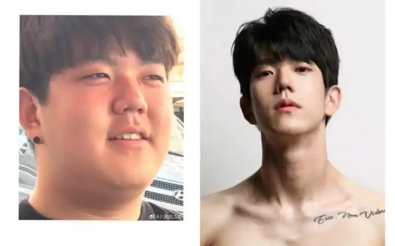 减肥动力20一些男明星减肥前后对比图