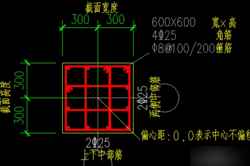 cad中柱子平面图怎么画?