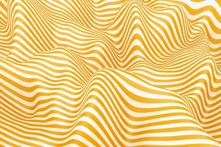 黄白曲线纹理背景