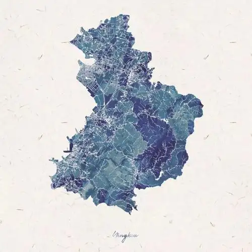 水彩地图辽宁城市轮廓系列二头像自取