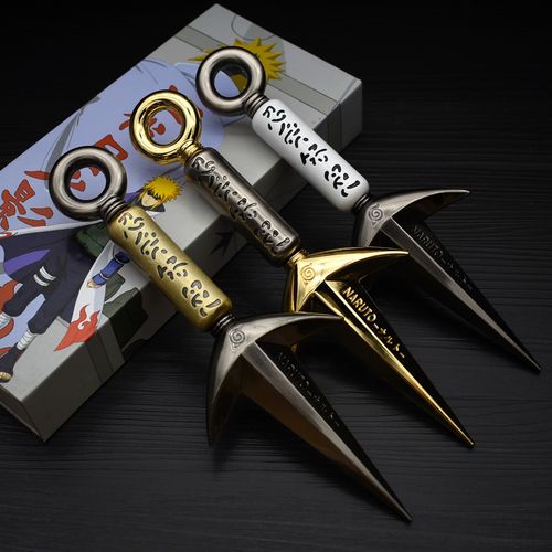 火影武器四代目飞雷神忍者波风水门苦无大号金属礼物忍具动漫周边