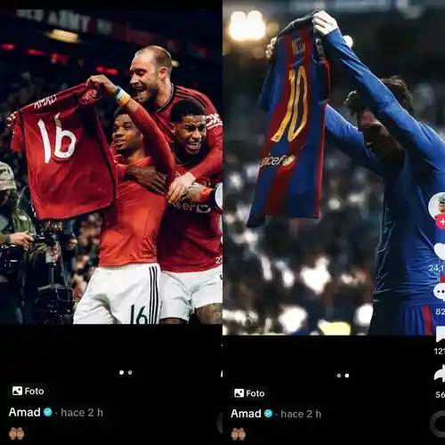 同样是面对死敌绝杀!迪亚洛社媒晒梅西伯纳乌举球衣庆祝