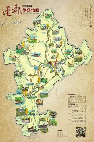 莲都旅游地图新鲜出炉-地图,手绘,旅游,宣传,游客,-秀山丽水 养生莲都