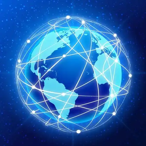 全球互联科技背景矢量素材 - 背景图片 - 艾奇站长网