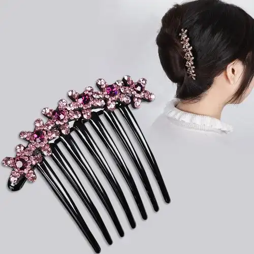 发饰发卡水钻发髻卡子盘发星发韩式