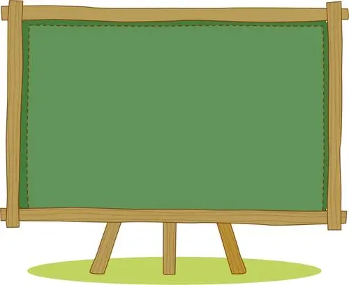 卡通开学黑板设计模板素材