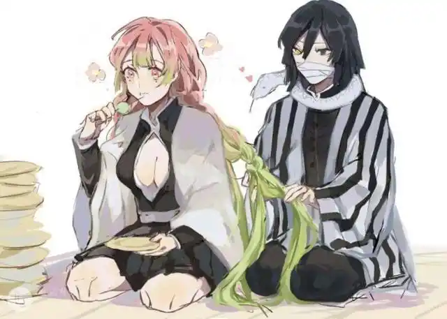 鬼灭之刃:记录蛇柱和恋柱的恋爱史,小芭内送蜜璃袜子的原因是?