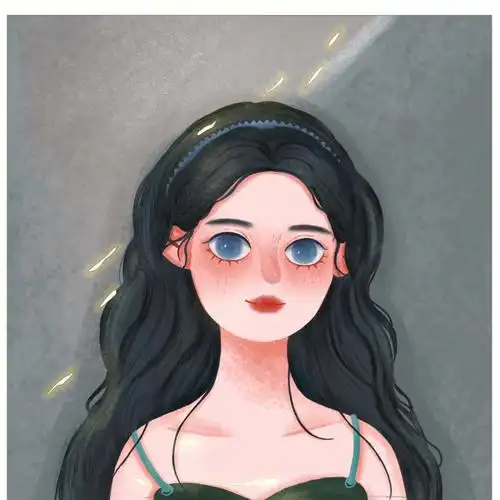 肌理风手绘头像程潇