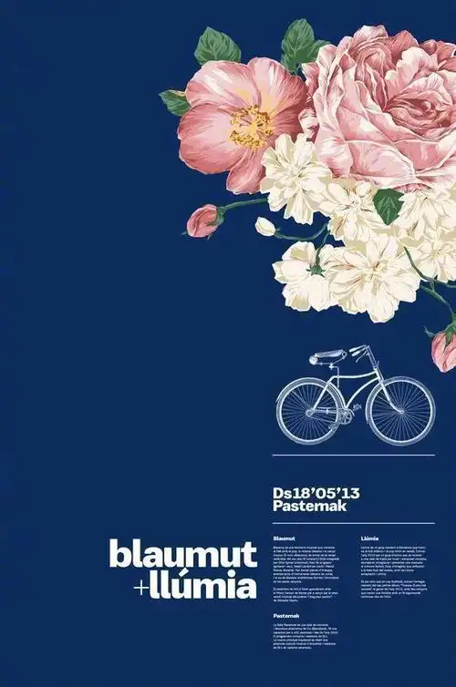 文艺范左右布局的海报设计参考