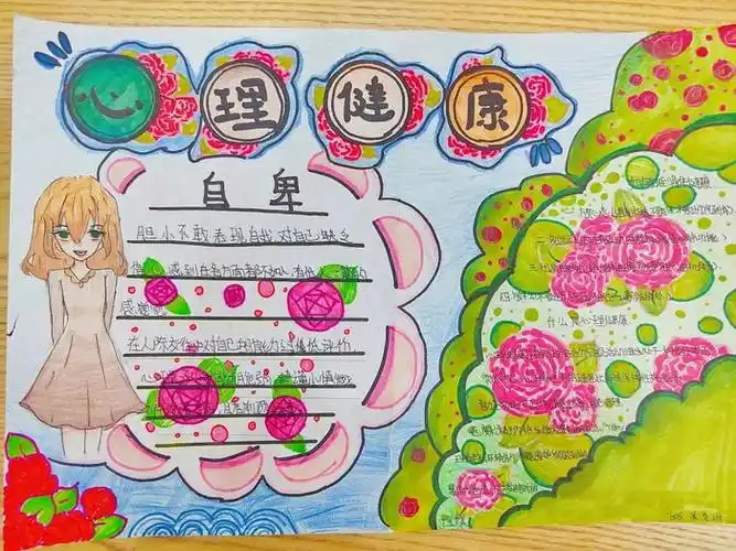 我爱我心理健康手抄报一等奖