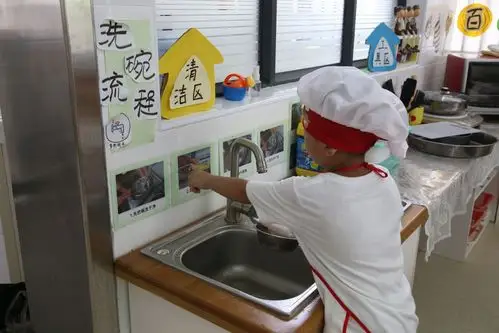 图1-2-17:参照流程洗碗图1-2-18:放回指定区域4四,互动总结,分享经验