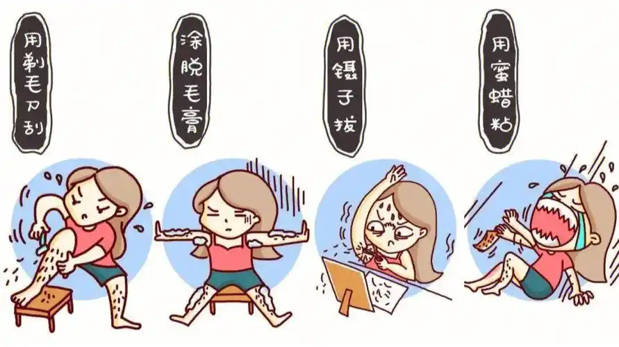 给大家讲一下脱毛有以下的几种方法.1,第一种方法,有人用手拔毛.