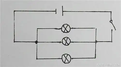 三个灯泡并联的原理图