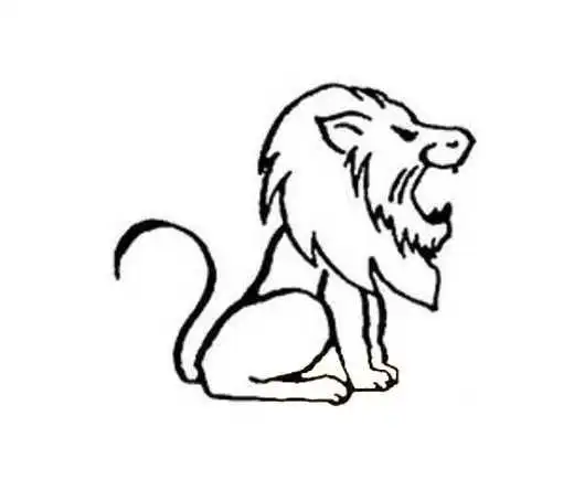 卡通大狮子侧面怎么画简单素描 狮子儿童简笔画图片