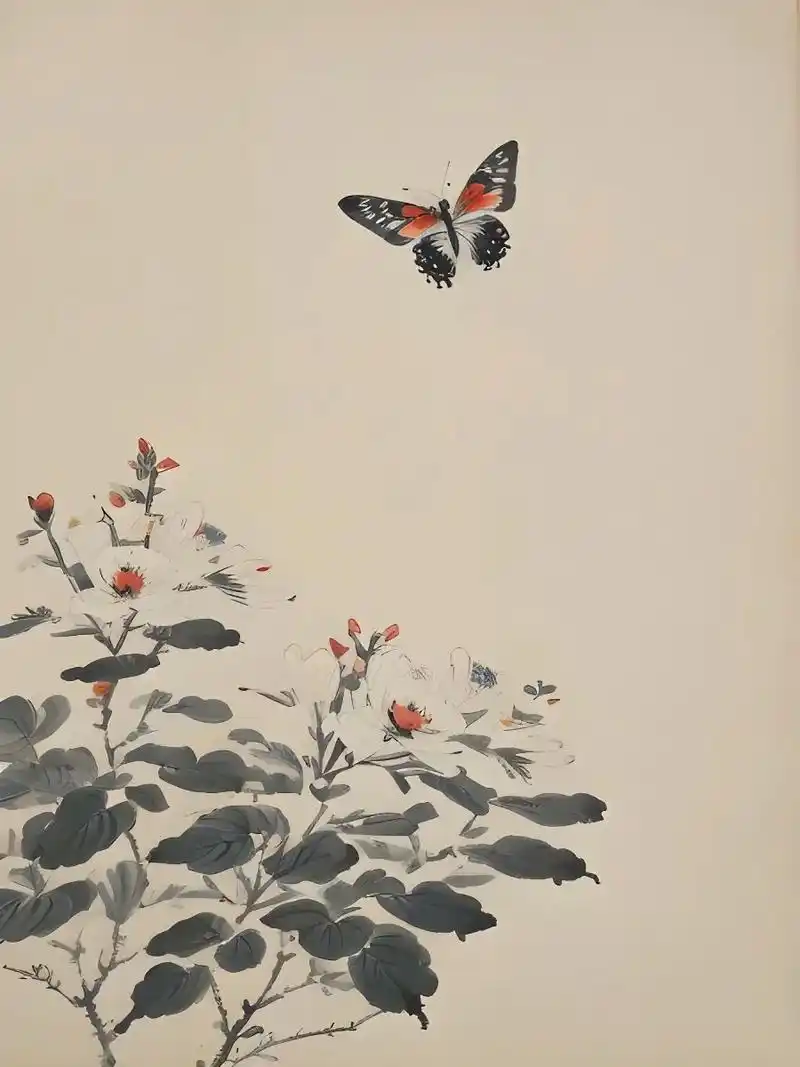 蝶恋花.#东方美学 #国风插画 #国风古韵 #国画也抖音 # - 抖音