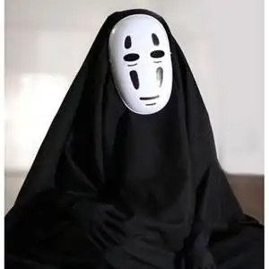 千与千寻cos服 无脸男角色扮演动漫服装面具手套和服万圣节演出服